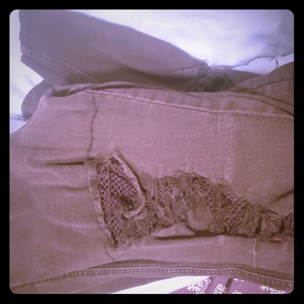 Tripp NYC destroyed skinny jeans